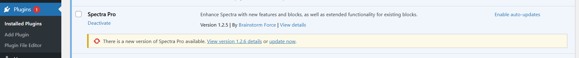 Spectra Pro Update Now (v1.2.5)